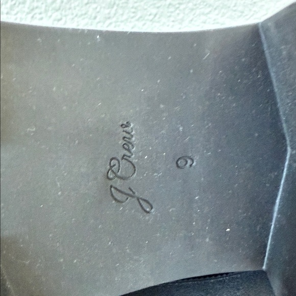 J.Crew Black Leather Chelsea Biker Chunky Lug Sole 9 Heeled Boot - Picture 11 of 13